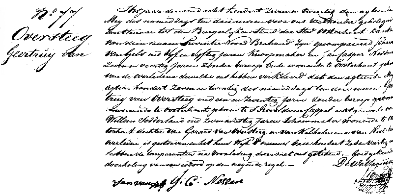 18270518 ovl akte 77 Geertruij v Oversteeg ev Willem Sodderland